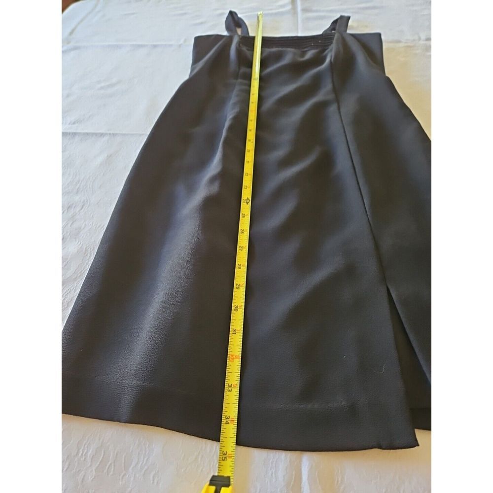 J.R. Nites by Caliendo BLACK BEADED Cocktail Dress Front Slit LBD Lined Sz 4 - Picture 8 of 10
